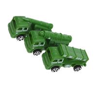 Milisten 3pcs Mini Military Pull Back Car Friction Powered Vehicle for Design Enhances Hand Eye Coordination for Creative Play and Imaginative Learning