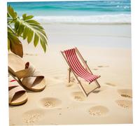 Milisten 3pcs Mini Wooden Beach Chairs Foldable Dollhouse Furniture for DIY Decoration Stable Wood and Cloth Construction Space Saving Foldable Miniature Chairs for Craft and Dollhouse