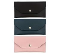 Milisten 3pcs Money Organizer for Cash - Currency Pouch Holder Change Pouch Coin Purse with Button for Men & Women - Key Headset Bag