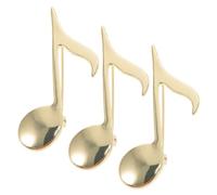 Milisten 3pcs Music Note Brooch Pins for Women Elegant Musical Symbol Accessories for Jackets Backpacks Costumes Collectible Rock Brooch Pins Gift for Instrument Lovers