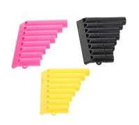 Milisten 3pcs Music Plastic Pan Flute Instruments for Early Education Durable Friendly Beginner Musical Yellow