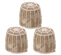 Milisten 3pcs Natural Jute Bird Nesting Material Soft Cozy Bedding for Hummingbirds Finches Parrots Garden Use Safe and Easy to Clean Small Animal Bird Cage