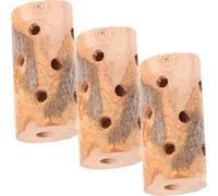 Milisten 3pcs Natural Wood Chew Sticks for Hamsters Guinea Pigs Rabbits Small Animals Pet Bark, Comforting Teething and Chewing Playthings for Healthy Teeth