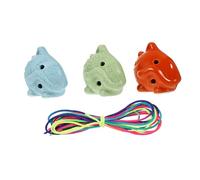 Milisten 3Pcs Ocarina Ethnic Cat Shape Portable Music Instrument for Beginners Birthday Random Colors Random Color