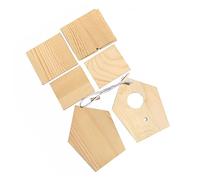 Milisten 3pcs Outdoor Garden Simulation Bird Nest Natural Pine Wooden Nesting House for Birds Multi-purpose Breeding Box for Garden Decor and Pet Supplies