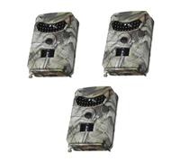 Milisten 3pcs Outdoor Hunting Camera with Ir Leds Infrared Night Vision Motion Detection for Wildlife Monitoring and Farm Security No Battery Included Random Shell