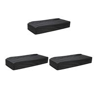 Milisten 3pcs Piano Keyboard Cover Protective Cloth for Electronic Pianos Grey Elegant Design Prevents Dust and Scratches Flexible Storage Fits Standard Key Models
