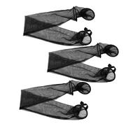 Milisten 3pcs Portable Fish Net Portable Fishing Guard Net Bait Bucket Fishing Foldable Shrimp Storage Crab Locating Foldable Shrimp Black