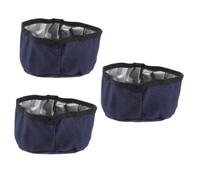Milisten 3pcs Portable Folding Dog Bowl Capacity Pet Feeder for Outdoor Travel Compact Design for Easy Carrying Made from and Food-grade Materials for Dogs and Puppies