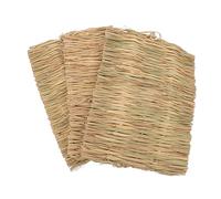 Milisten 3pcs Rabbit Grass Straw Mat Bunny Woven Straw Mat for Rabbits Hay for Guinea Pigs Suitable for Pets