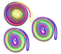 Milisten 3pcs Rainbow Rope Toys Cats Cradle String Game Interactive Cat Toy Stretchy Finger String Boys and Girls Party Favors