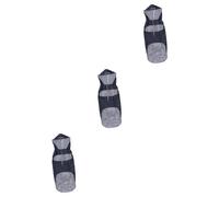 Milisten 3pcs Reflective Hooded Dog Raincoat for Dogs Poncho Fit for Rainy Days and Outdoor Activities Black