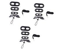 Milisten 3pcs Reptile and Pulling Rope Chest Strap for Lizard and Squirrel Artificial Black Wings for Outdoor Adventures