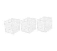 Milisten 3pcs Reptile Feeding Box Terrarium for Snakes Geckos and Pets Ventilated Nesting Container Air Circulation