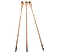 Milisten 3pcs Rose Gold Long Handle Reptile Food Spoons 23cm Reusable Pet Feeding Scoops for Lizards and Small Animals Powder Fruit Mixing Tools for Terrarium Use