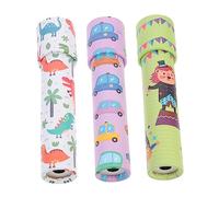 Milisten 3Pcs S Cartoon Kaleidoscope Educational Scientific Experiment Paper Material Learning Tool for Imagination and Cognitive Development Random Style