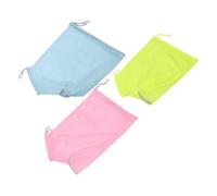 Milisten 3pcs Scratch Cat Bath Bag Breathable Mesh Bag for Cat Grooming Washing Supplies Portable Pet Shower Net