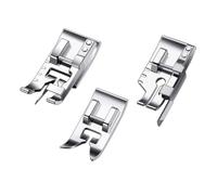 Milisten 3pcs Sewing Machine Presser Feet Kit for Home Quilting and Patchwork, 1/4 Inch Seam Guide with Stopper, Compatible Electric Sewing Machine Parts