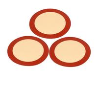 Milisten 3pcs Silicone Baking Mat Round Silicone Pad 8-inch Food Grade Non-Stick Surface Flexible Microwave Mat for Home Baking