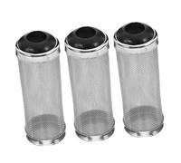 Milisten 3pcs Stainless Steel Fish Tank Filter Mesh Cover Inner Diameter Aquarium Intake Strainer Screen Guard for Small Fish Shrimp Safety and Improved Water Flow