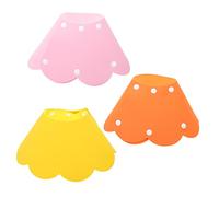 Milisten 3Pcs Sunflower Shaped Cat Collars Licking Protective Neck Cones for Post Surgery Healing Comfortable Lightweight Eva Pet Neck Circles Yellow Pink Orange S