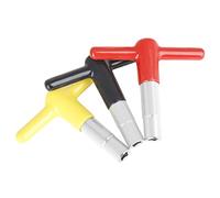 Milisten 3pcs T-Shaped Drum Keys Silicone Grip Universal Drum Tuning Wrenches for Drummers Snare Accessories Metal Tuning Tools