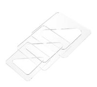Milisten 3pcs Triangle Acrylic Cutting Board Stencil Templates with Handles, Small to Large Kitchen Cutting Board Mold Set for Countertop Food Prep and Chopping
