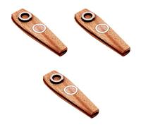 Milisten 3pcs Wooden Kazoo for Boys and Girls Educational Musical Instrument Flutes Ukulele Partner Toy Made of Wood Perfect for Preschoolers
