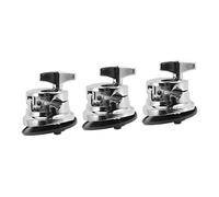 Milisten 3pcs Zinc Alloy Tom Drum Leg Base Replacement Parts for Percussion Instruments Compatible All Tom Alloy Construction for Musicians and Drum Enthusiasts
