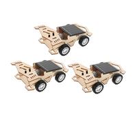 Milisten 3Set Solar Power Car Kit for DIY Science Experiment Educational Building with Electric Motor Beginner-friendly Solar Assembly Car for Stem Learning and Sustainable Play