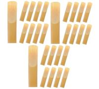 Milisten 3sets Eb Saxophone Handmade Reeds 1.5 Strength Saxophone Supplies Accessories 10pcs*3