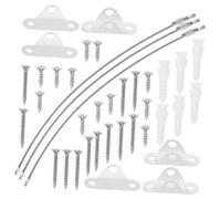 Milisten 3sets Furniture Anchors Boy Girl Safety Straps Falling Device Stainless Steel Ropes for Home