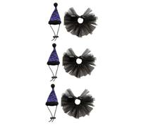 Milisten 3sets Lizard Pet Costume for Halloween Lightweight Bat Tulle Skirt and Hat for Pets Unique Cosplay Props to Make Your Bearded Dragon Stand Parties