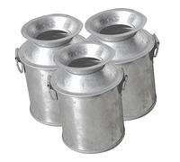 Milisten 3sets Miniature Milk Jugs Buckets Small Iron Vases for Flowers Mini House Accessories Decor Miniature Figurines 3pcs*3