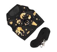 Milisten 3sets Vest Pulling Strap and Bat Pattern Bunny Vest and Leash for Small Pets and Comfortable Design for Walking and Outdoor Adventures