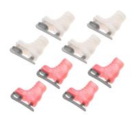 Milisten 4 pairs Miniature Doll Roller Skates Plastic Four Wheel Shoes for Doll Decoration DIY Accessories for Tiny House Supplies and Mini House Ornaments