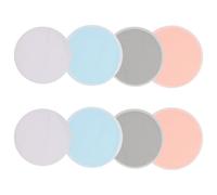 Milisten 4 Pairs Washable Nursing Pads for Women Reusable Breast Pads Bamboo Fiber Postpartum Shields Highly Absorbent Skin Friendly for Breastfeeding Moms