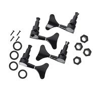 Milisten 4 Pcs Black Metal Guitar String Pegs Stringed Instrument Tuners Sturdy Guitar Tuning Adjusters Easy to Use and Clean