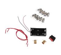 Milisten 4 Sets Mini Electric Circuit Board Kit for Science Experiment Electronic Learning Tools with Battery Holder Lamp Base Switch Mini Bulbs for Classroom Stem Physics Projects