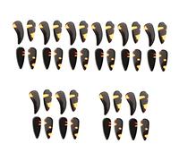 Milisten 40pcs Finger Picks and Nail Ergonomic Design for Comfortable Playing for Beginners Essential Accessories