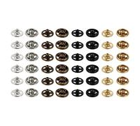 Milisten 40pcs Metal Mini Tiny Buttons Doll Clothes Sew on Snap Buttons Press Buttons Snap Fasteners Decorative Crafts Button for Doll Garment DIY Accessories 5mm