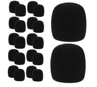 Milisten 40pcs Microphone Cover Sponge Mic Windscreen for Handheld Microphones Ktv Recording Conference Use Protective Sleeve