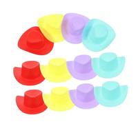 Milisten 40pcs Mini Decorative Cowgirl Hats Tiny Doll Hats for Projects Crafts and Unique Photo Props Lightweight and Miniature Accessories