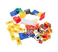 Milisten 40pcs Mini Traffic Signs Playset with Plastic Traffic Cones and Barricades Bright Colored Educational Street Signs for Early Learning and Outdoor Indoor Role Play