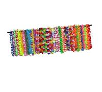 Milisten 42pcs Colorful Hawaiian Garland Set for Luau Parties Tropical Flower Necklace Accessories for Beach Costumes Random Style