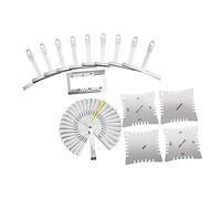 Milisten 47pcs Guitar Repair Tool Kit Guitar Maintenance Tools Radian Ruler String Spacing Gauge Storage Bag for Luthiers Musicians