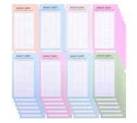 Milisten 48 Sheets A6 6-Hole Savings Challenge Cash Recording Sheets for 30-Day 52-Week Money Saving Binder Refills, Cash Budget Ledger Paper for Dollar Currency