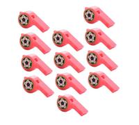 Milisten 48pcs Plastic Soccer Game Whistles with High Frequency Design and Safety for Use, Pink Cheering Whistles for Outdoor and Travel Activities Random Color