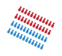 Milisten 48pcs Wooden Flight Chess Game Pawns Textured Board Game Pieces in Red and Blue Educational for Adults to Enhance Logic and Imagination Skills