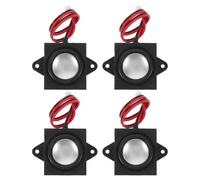 Milisten 4pcs 4 Ohm 3w Loudspeaker Mini Speaker Full Range High Fidelity Sound Plastic Metal with Jst-ph2.0 Interface Easy Installation for DIY Audio Projects